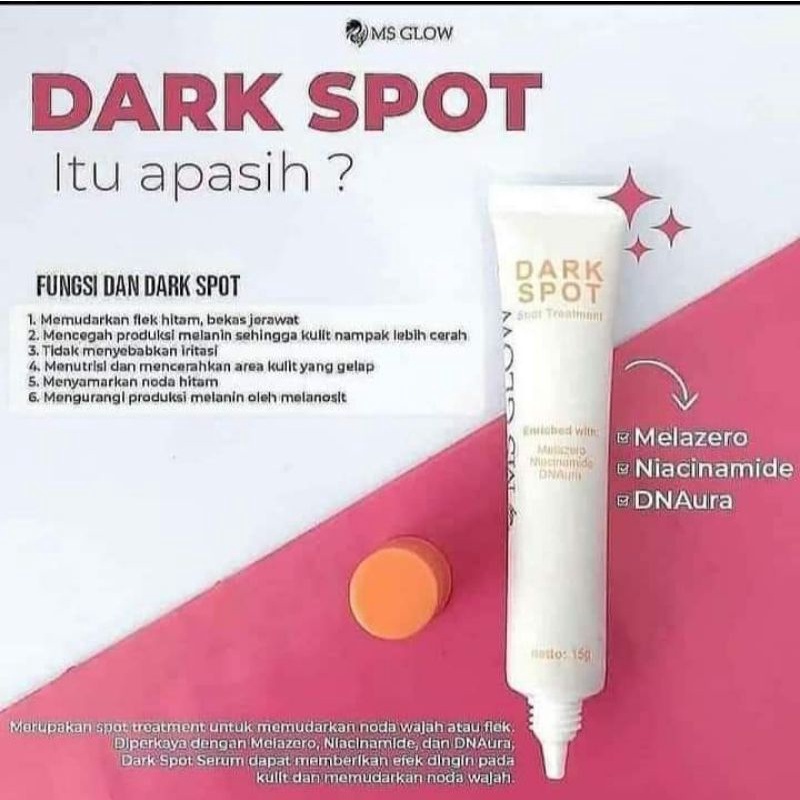 MS GLOW SPOT TREATMENT / ACNE SPOT / DARK SPOT / PORE AWAY