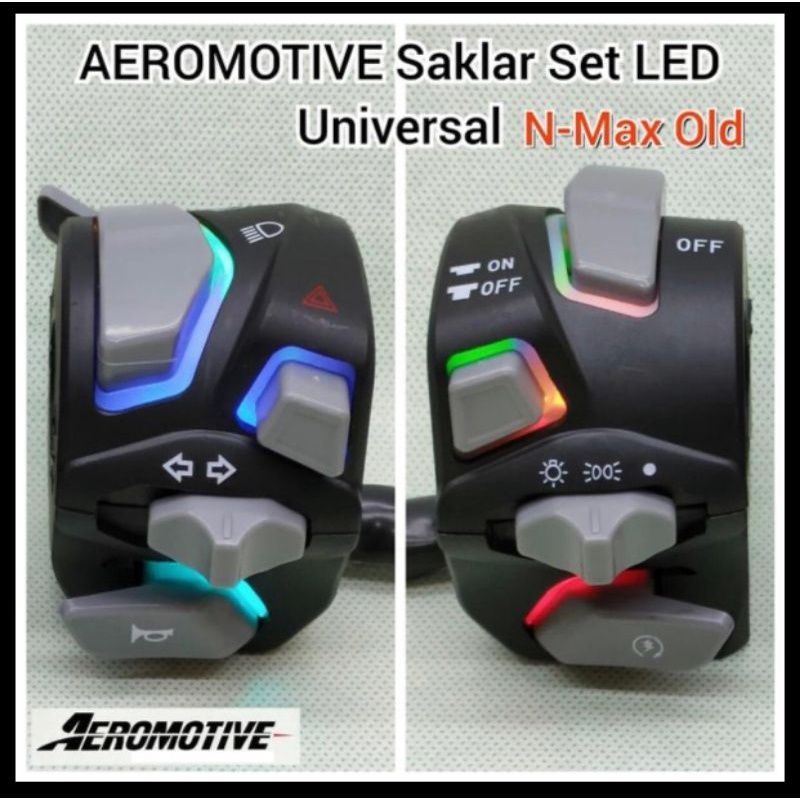 saklar 1 set lampu led vietnam AEROMOTIVE pnp nmax old