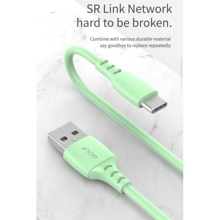SALE CUCI GUDANG ORIGINAL KABEL DATA FST CHARGING 3.1A GOLF GC-79 USB Data Cable (3.0A) *Micro *IPhone *Type C