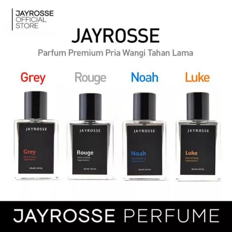 JAYROSSE|GREY|ROUGE|NOAH|LUKE|PARFUMEPRIAPEMIKATWANITA