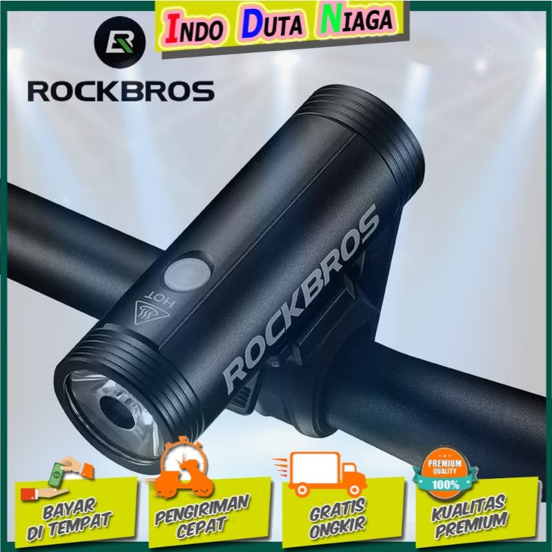 Rockbros Lampu Sepeda USB Rechargeable 2000mAh 400 Lumens - R1-400