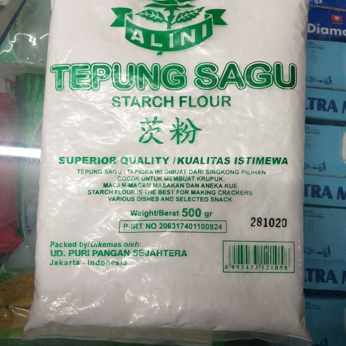 

ALINI TEPUNG SAGU 500GR gluten free EXPORT QUALITY