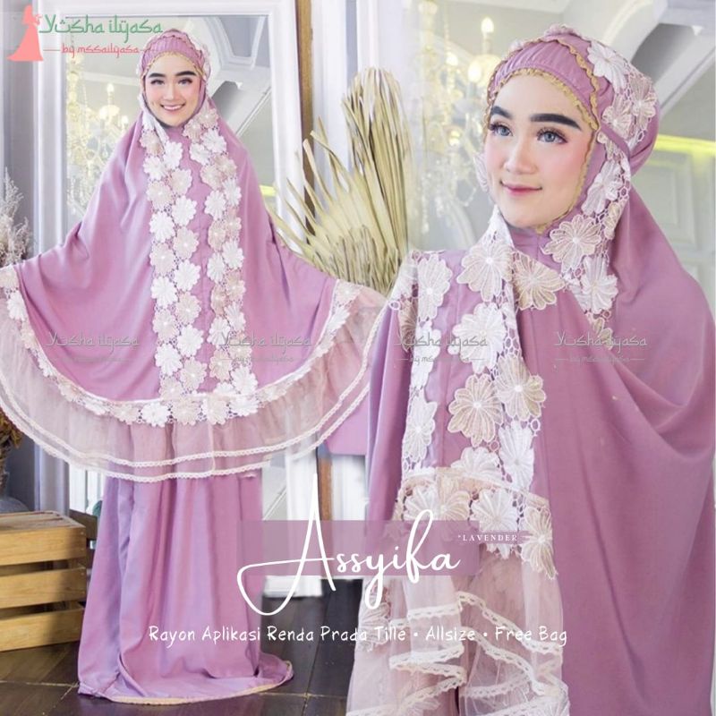 SOLO / ASSYIFA MUKENA RAYON PRADA TILLE ORI YUSHA ILYASA FREE BAG / M06