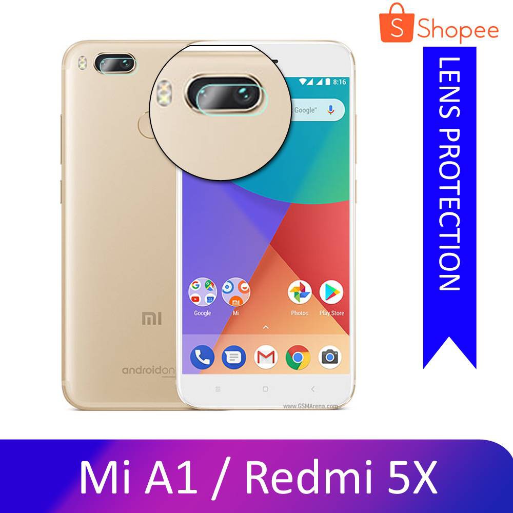 Tempered Glass Kamera XIAOMI Mi A1 / Redmi 5X Pelindung Kamera Bahan kaca