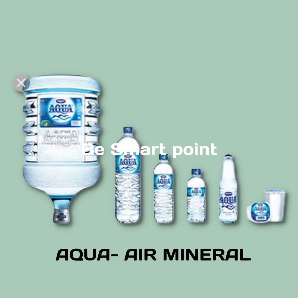 

AQUA- Air Mineral Galon 19 Ltr Beserta Isinya