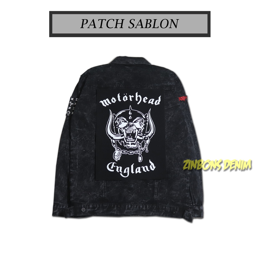 ZINBONS PATCH BORDIR PATCH EMBLEM PATCH SABLON MOTOR TEMPELAN JAKET MOTOR PATCH MURAH