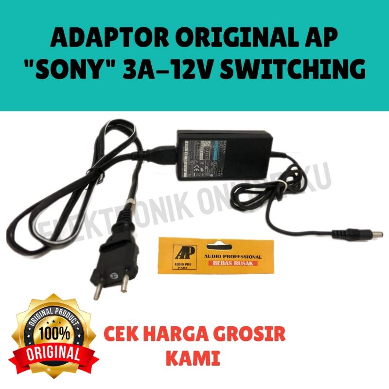 ADAPTOR 3A 12V SONY ORIGINAL