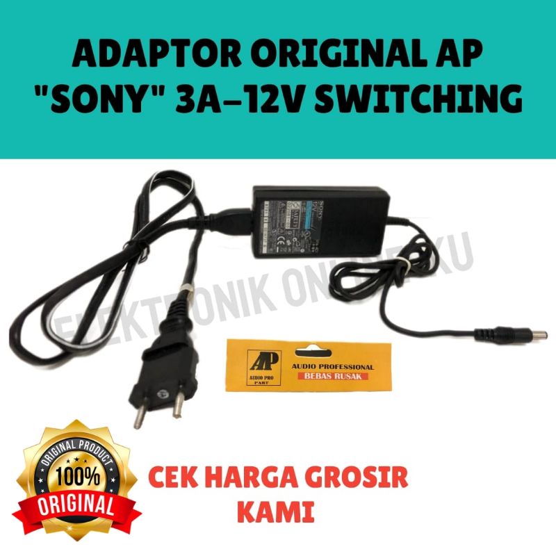 ADAPTOR 3A 12V SONY ORIGINAL