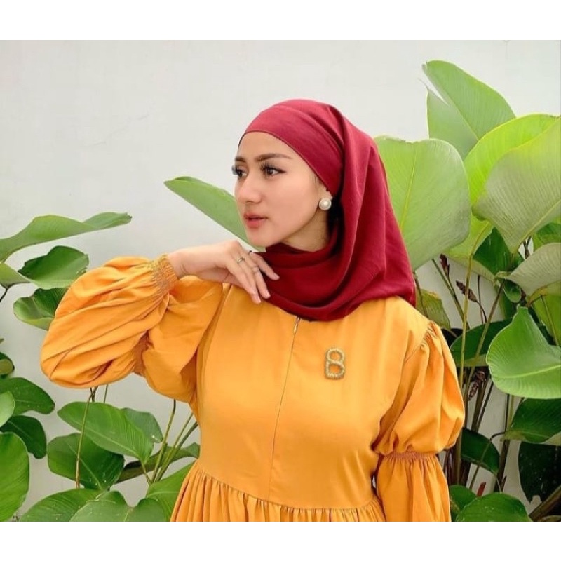 GS Hijab Segiempat Instan 2 layer Malay