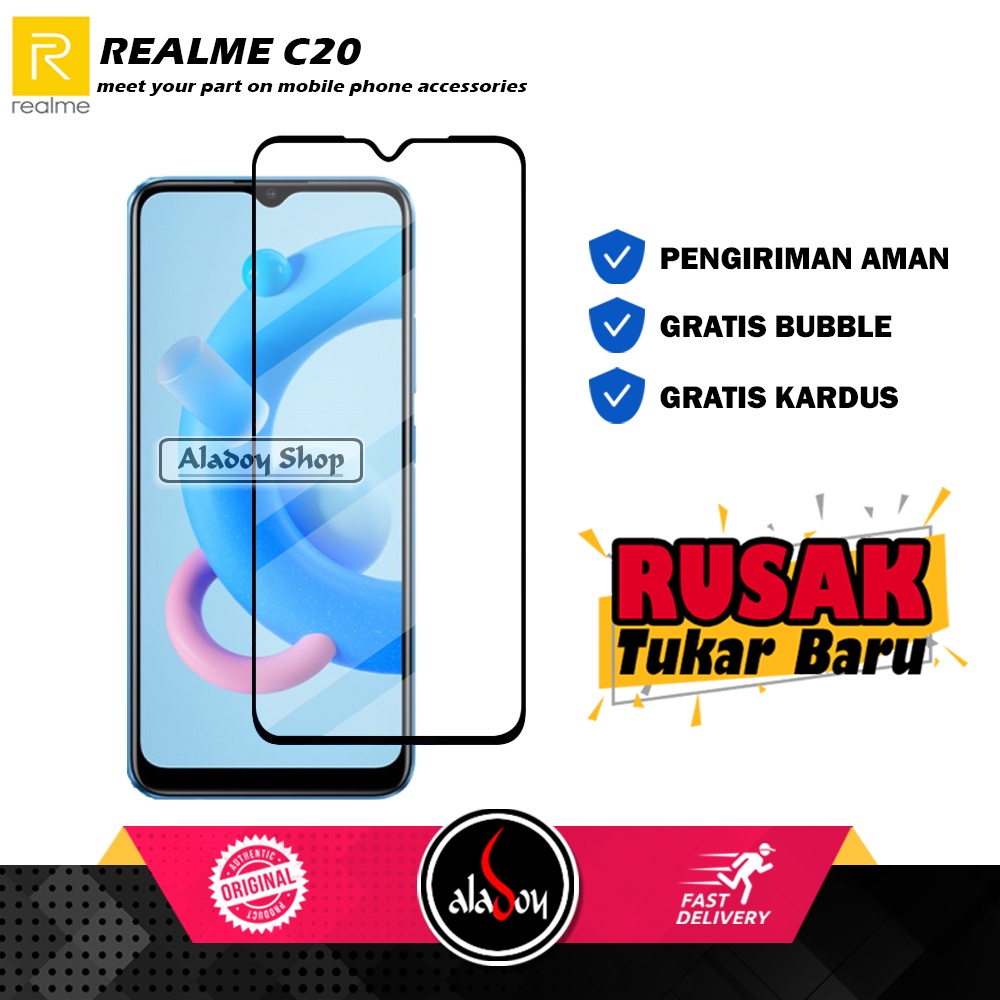 Tempered Glass Realme C20 Anti Gores Layar Screen Protector