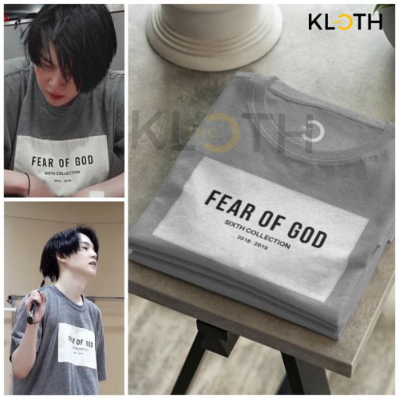 Kaos fear of god suga bts cotton 24s premium