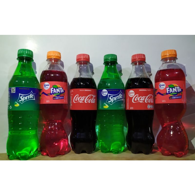 

Fanta Coca Cola Sprite 390 ml Eceran Satuan atau Per Pcs