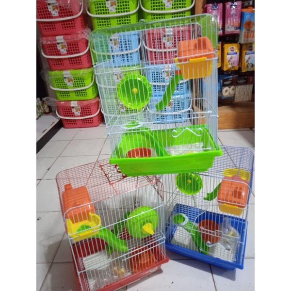 kandang hamster oktagon hm-128 kandang haster murah