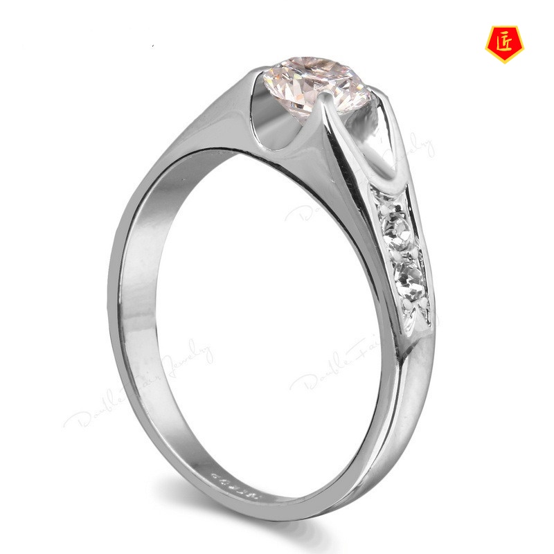 [Ready Stock]Fashion Simple Korean Style Platinum Rose Gold Ring