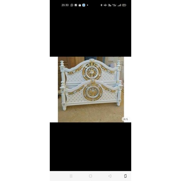 Dipan kayu jati cat Duco