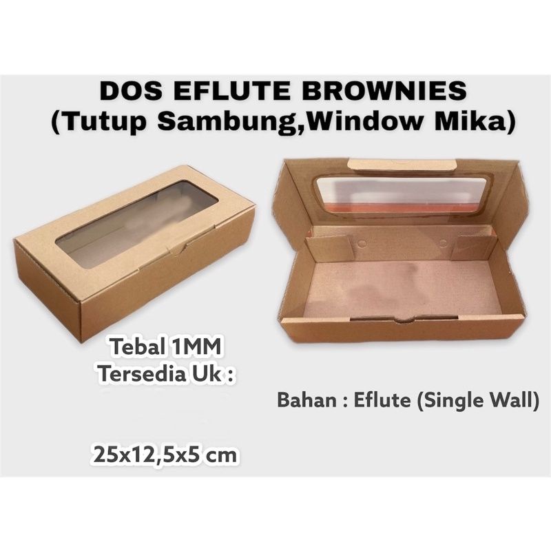 

Dus Brownies Eflute Windowuk 25x12,5x5 cm (10pcs)