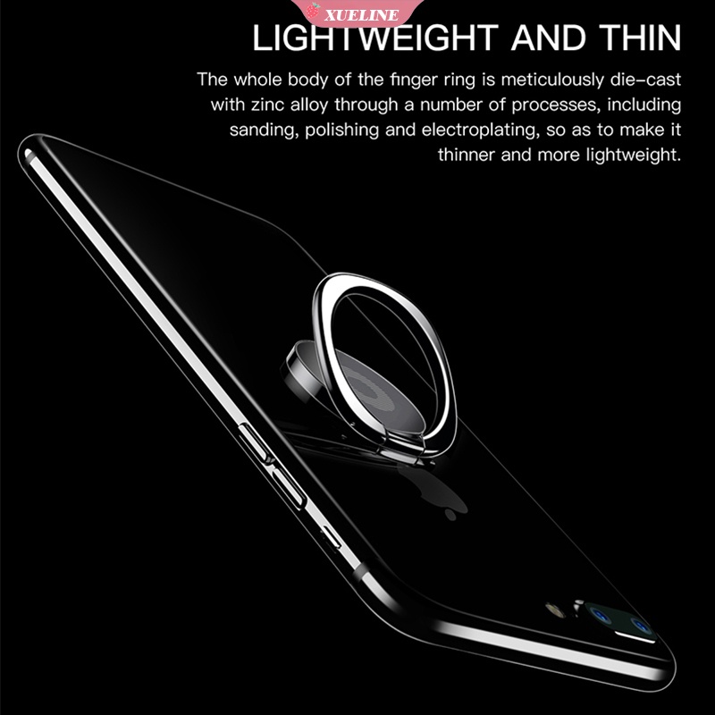 Ring Stand Holder Hp Bentuk Bulat Tipis Ringan Bisa Berputar 360 Derajat