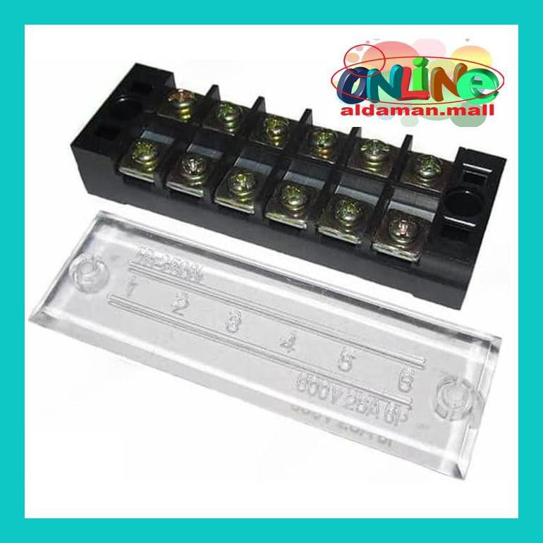 8873Hmic Tb-2506 Terminal Block Blok 6 Kabel 6 Pin 6P Sekrup 4Mm Tb2506 25A Helrjud