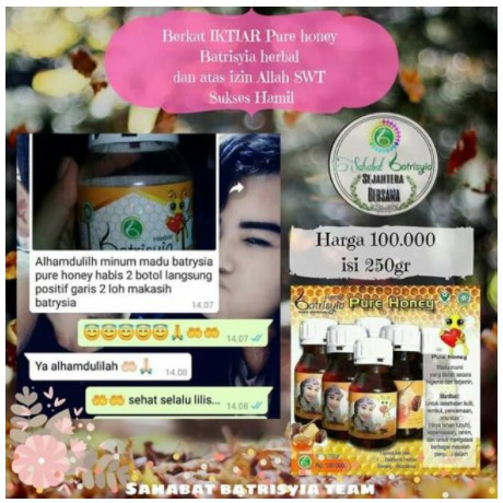 Madu Murni Batrisyia Herbal Pure Honey 250 gr