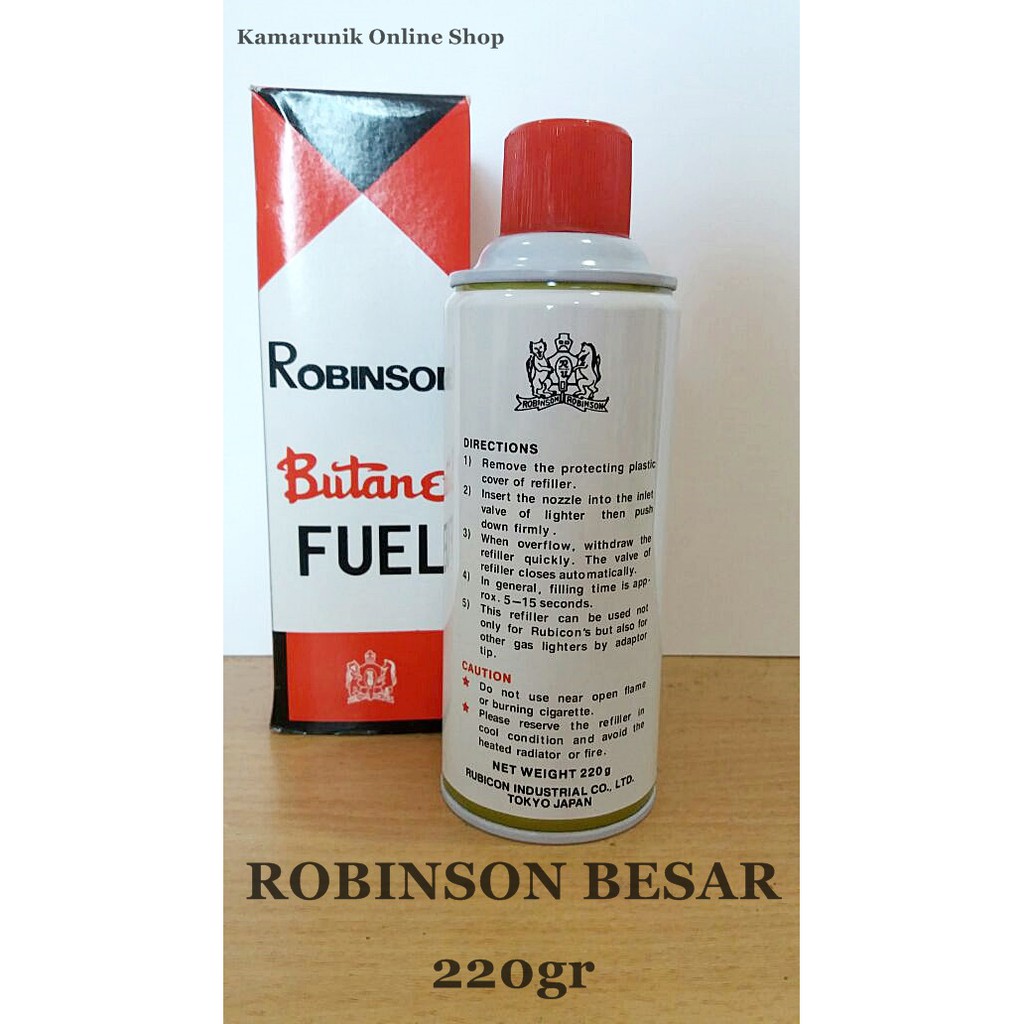 Hot Promo! BUTANE ROBINSON / ISI ULANG GAS / KOREK GAS UKURAN BESAR 220GR Baru!