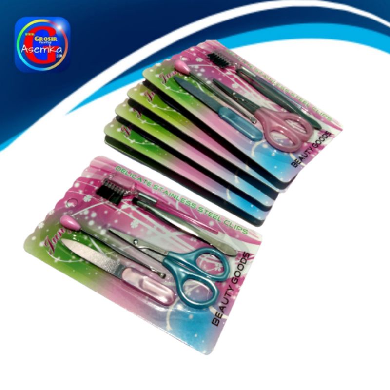 Pinset set Beauty Goods 6 Set Manicure Padicure Beauty Tools