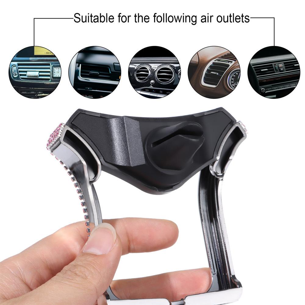 Populer Car Phone Holder Aksesoris Mobil Universal Adjustable Air Vent Phone Stand