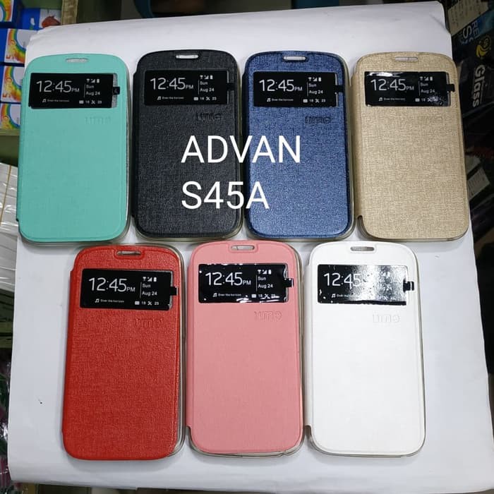 ADVAN s45a sarung flip cover ume/ sarung model buku MANTUL