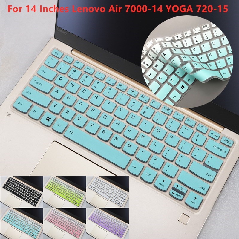 For 14 Inches Lenovo Air 7000-14 YOGA 720-15 Soft Ultra-thin Silicone Laptop Keyboard Cover Protector