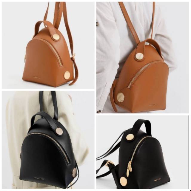 Tas Wanita Backpack Ransel CHARLES AND KEITH BROWN