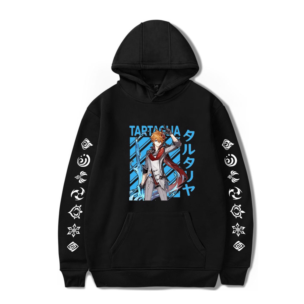 Jaket Hoodie Hodie Hutao Tartaglia Klee Diluc Venti Xiao Zhongli Xingqiu Ganyu Anime Genshin Impact