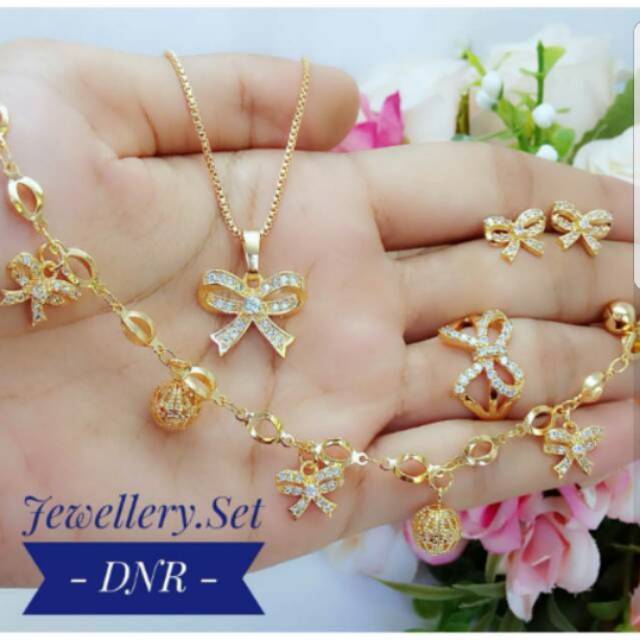 Set perhiasan xuping lapis emas 24k