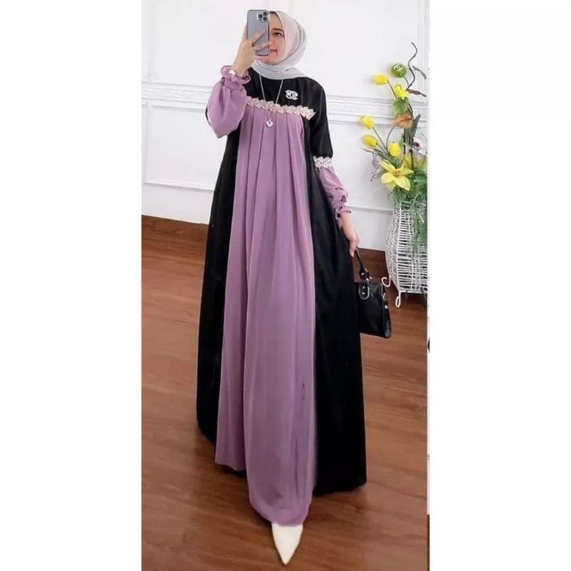 riana maxy / newoz/ alhaya/gamis ceruty/gamis ceruti.