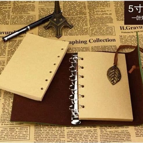 

Produk Isi Buku Catatan Binder Kulit Retno Kertas Coklat A6/Buku Agenda Berkualitas