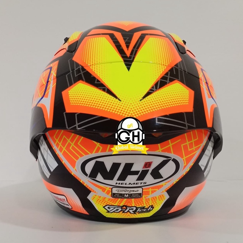 HELM NHK GP R TECH STREET ULTRA GP EDITION R44 BLACK YELLOW GLOSSY