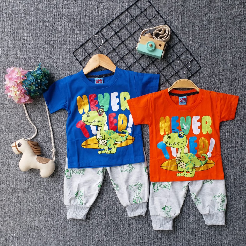 Stelan Baju Bayi - Stelan Baju Bayi Laki Laki - Setelan Baju Bayi Cowok Umur 3 Bulan – 4 Tahun