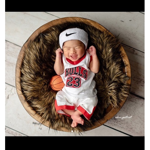 5.5 SALE B - Kostum Kaos Basket Anak Kostum Foto Anak Bayi Newborn Baju Olahraga Anak