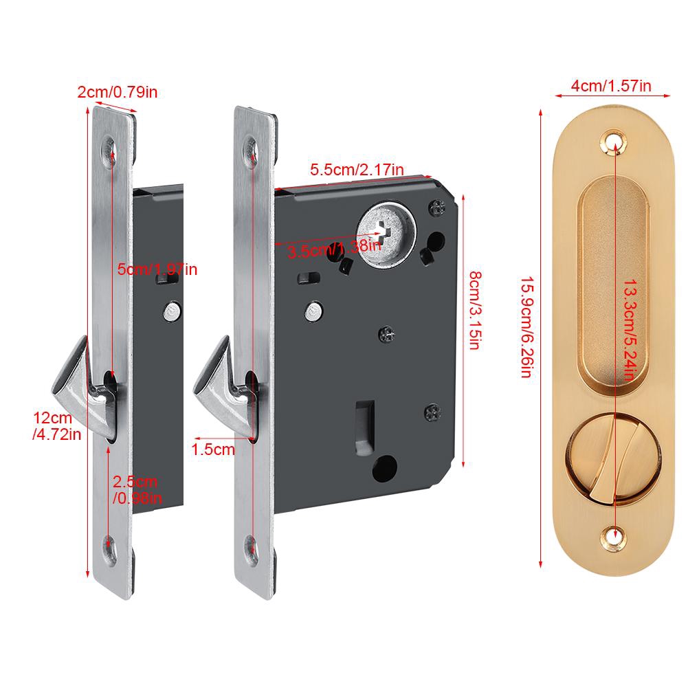 Sliding Door Lock Handle Anti Theft W Keys For Barn Wood