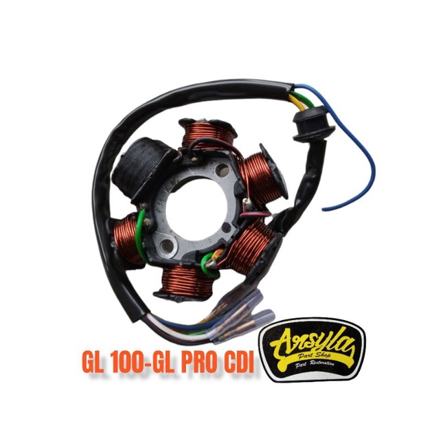 spul sepul honda gl100 gl125 cdi gl pro gl max cdi black engine