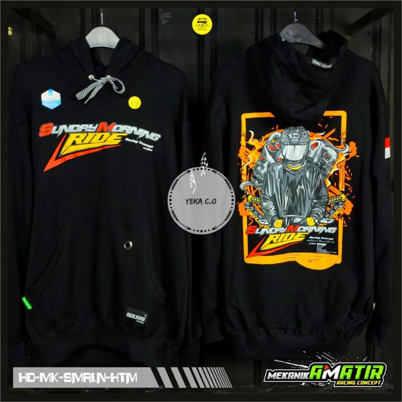 Hoodie sunday morning ride/hoodie sunmori/hoodie sunmori keren/hoodie sunmori kekinian/hoodie sunmor