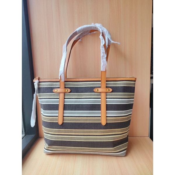 Felicity Tote Neutral Stripe
