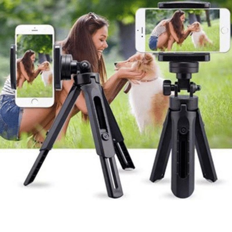 Tripod support Mini Phone Extendable + Holder U Penyangga Hp Smartphone