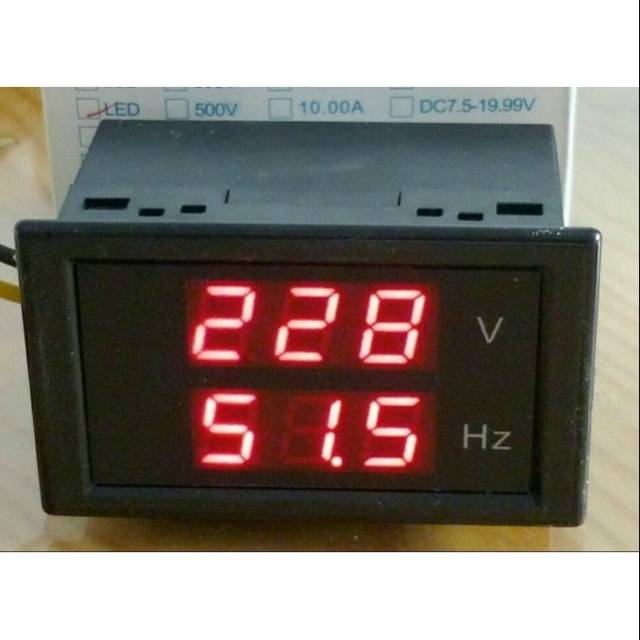 VU METER 300 AC + FREQUENCY 35-65HZ LED