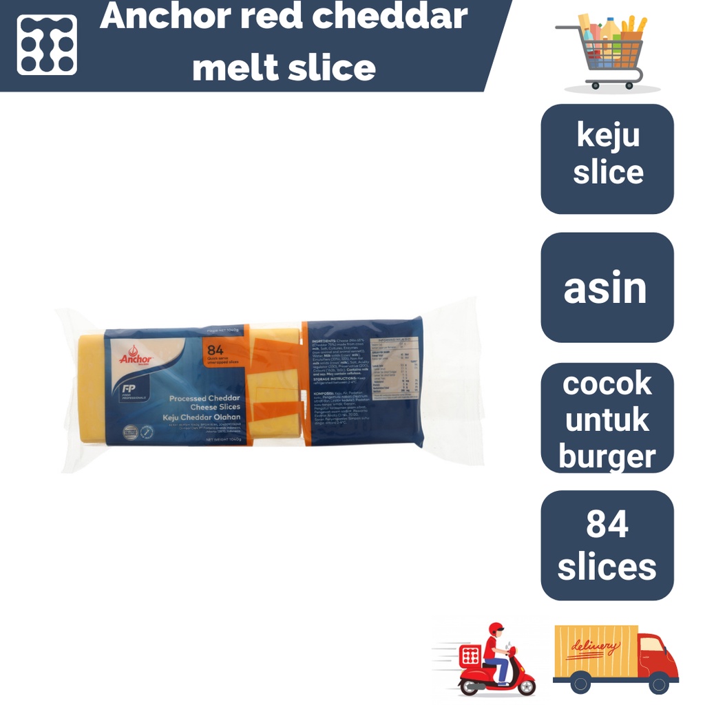 

Anchor Red Cheddar Melt Slice / Mudah Lumer