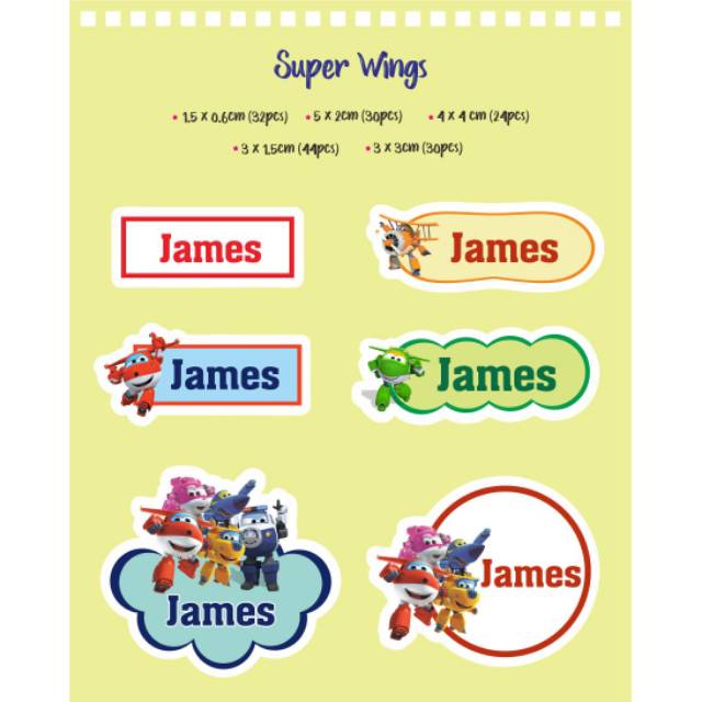 

PO STICKER NAMA ANTI AIR, 1 TEMA DAPAT 192 STICKER