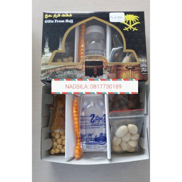 

Paket Oleh-oleh haji umroh Umrah zamzam kurma kismis kacang arab