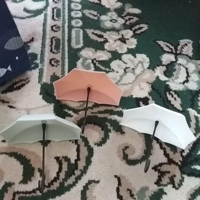Gantungan Dinding/kail Payung/gantungan Bentuk Payung/hook Dinding/tempelan/hiasan/gantungan Kunci