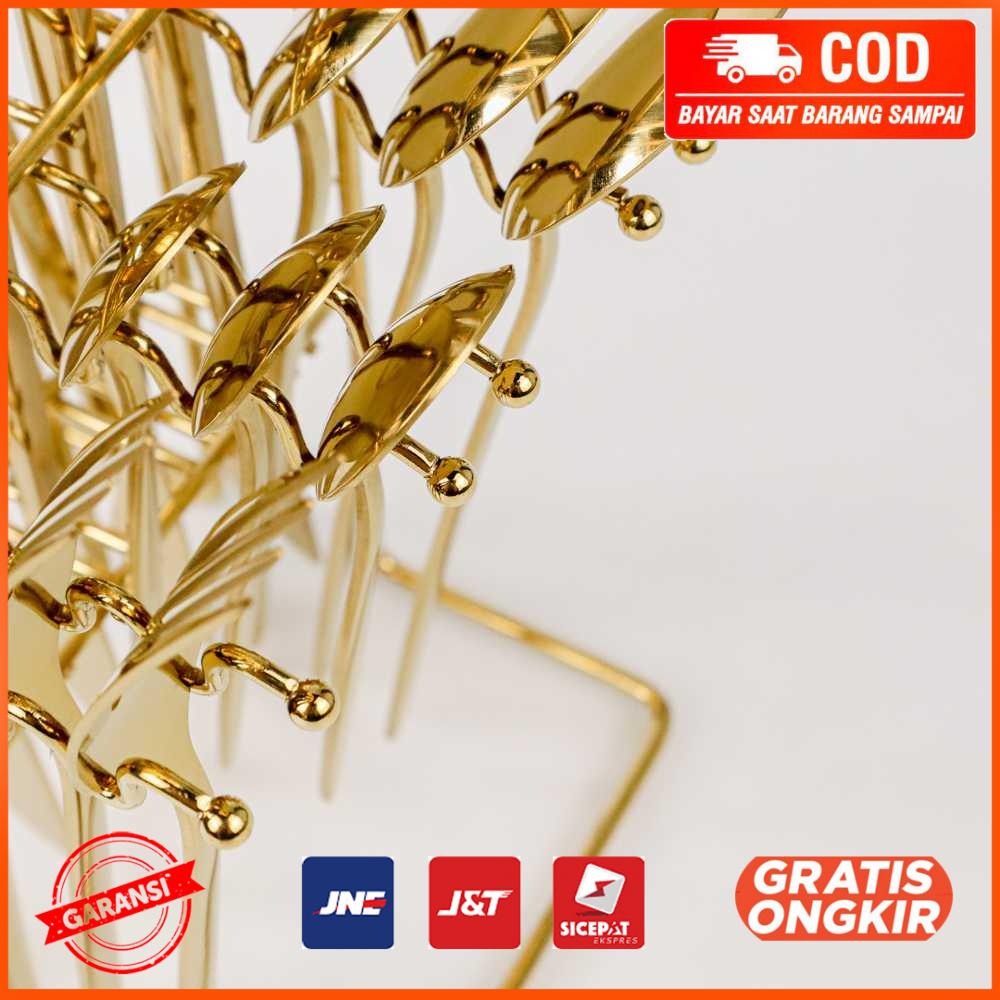 Set Sendok Garpu Elegan Cutlery Set Stainless Steel 24PCS - M1013