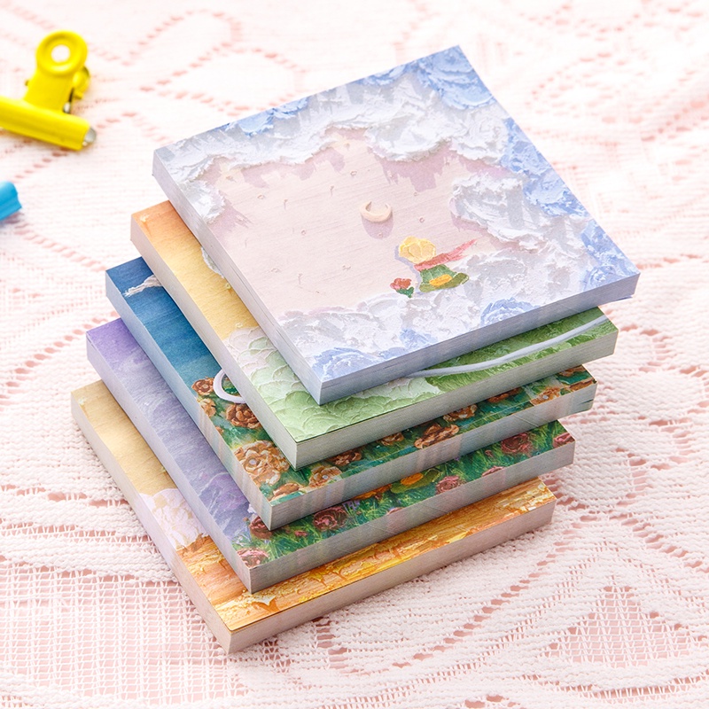 80 Lembar Kertas Memo Sticky Notes Motif Kartun Pangeran Kecil