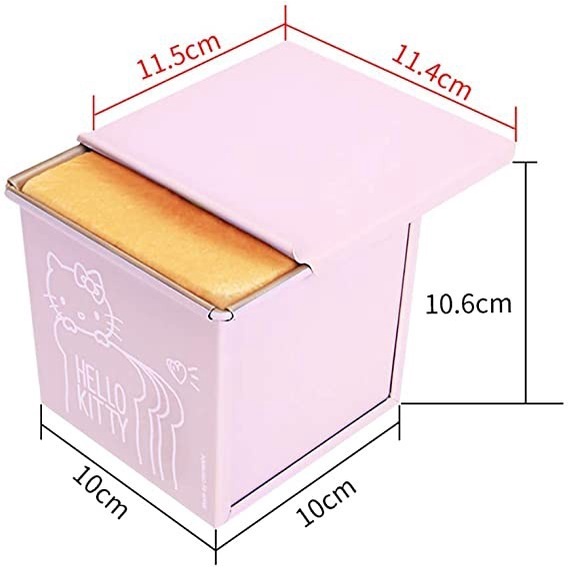 Chefmade Cube Toast Box Hello Kitty / Loaf Pan / Roti Tawar - KT7029