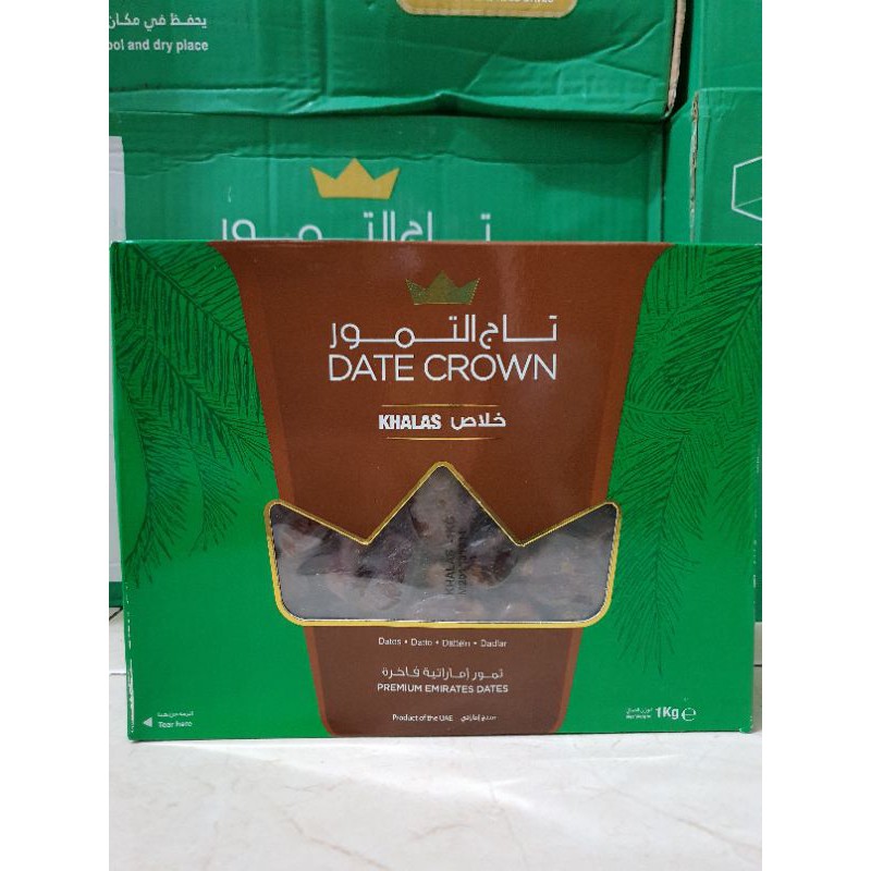 

Kurma khalas DATE CROWN 1KG ORIGINAL
